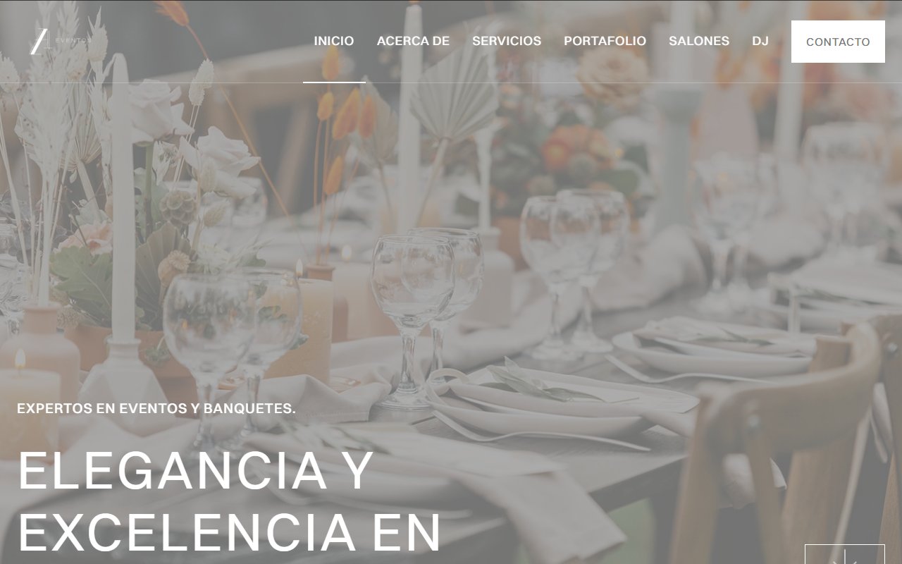 Sitio web A Eventos