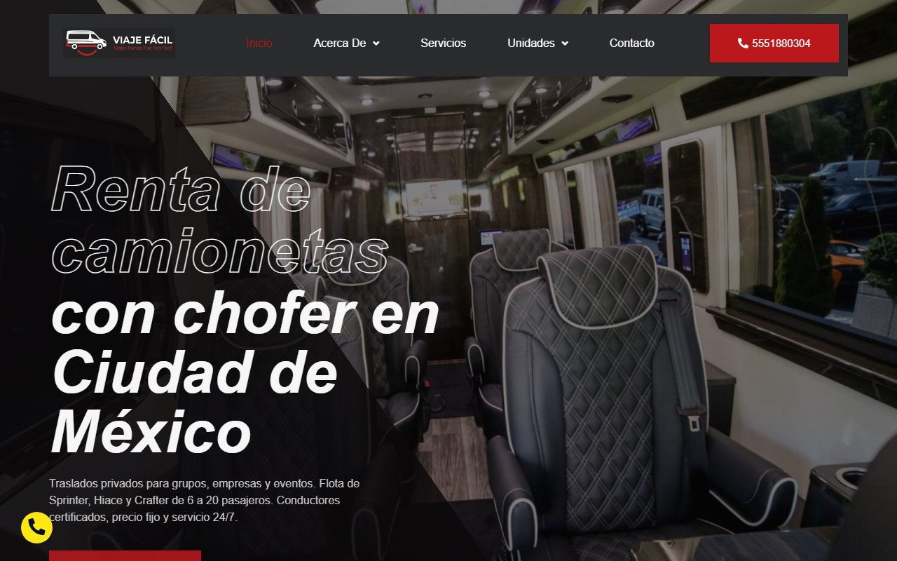 Sitio web Viaje Fácil
